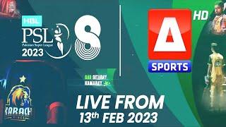 Sab Sitaray Hamaray Watch HBL PSL 8 LIVE from 13th Feb 2023 on A Sports HD