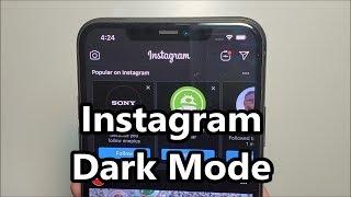 Instagram Turn on Dark Mode iPhone 11 iOS 13