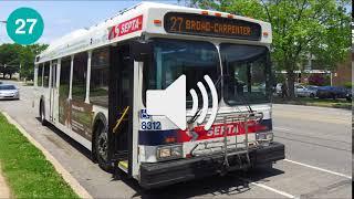 SEPTA 27 to Broad-Carpenter - Welcome Announcement