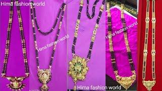 gold long black bead designs with weight and price  gold mangalasuthra designsgold nallapusalu