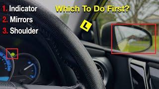 Which One First Mirrors Indicators or Shoulder Check?  Beginner Driver Tips