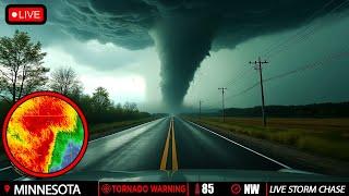 LIVE MINNESOTA TORNADO CHASE - Live Storm Chaser