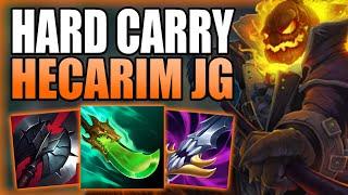 HOW TO HARD CARRY GAMES WITH MY CURRENT FAVORITE HECARIM JUNGLE SETUP - Gameplay League of Legends