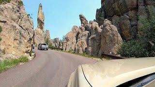 Driving Needles Highway at Custer State Park SD