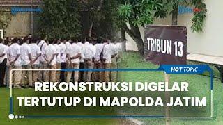 Rekonstruksi Tragedi Kanjuruhan Digelar Tertutup di Lapangan Sepak Bola Mapolda Jawa Timur