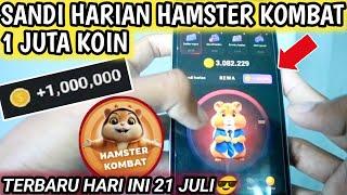 Sandi Harian Hamster Kombat Hari Ini 21 Juli 2024  Hamster Kombat Daily Cipher Today Code