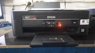 Epson L360 printer flashes red light alternately