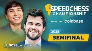 Speed Chess Championship 2023 Semifinal  Magnus v Wesley  Can World #1 Be Defeated? coinbase