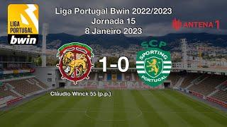 Marítimo x Sporting 1-0 Relato Rádio Antena 1  Liga Portugal Bwin 20222023 Jornada 15