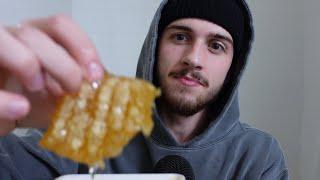 Pure Raw Honeycomb eating ASMR Local Texas Honey