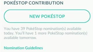 Pokemon Go creating a new pokestop nomination tutorial