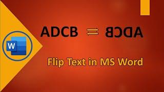 Cara membalik teks secara horizontal di MS Word