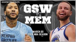 Golden State Warriors vs Memphis Grizzlies Full Game Highlights  Mar 20  2024 NBA Season