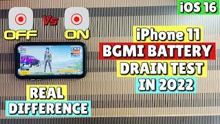 iPhone 11 BGMI Battery Drain Test in 2022 Screen Recording Off Vs OnReal Difference?