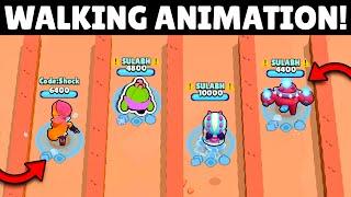 All The Skins With Custom Walking Animations  Brawl Stars #ClassicBrawl