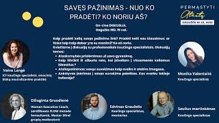 SAVĘS PAŽINIMAS - NUO KO PRADĖTI?