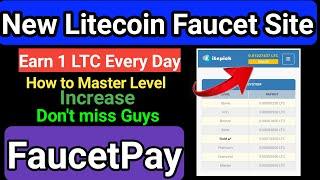 Litepick New LTC Faucet Site  New Game Update  Verry Easily Levels Increase  New Free Litecoin