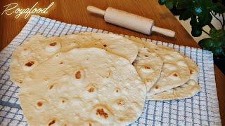آموزش نان لواش خانگی نان خوشمزه غذای ایرانی
