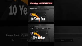 FINALLY  BGMI 10YEAR BAN ID UNBAN  HOW TO OPEN BAN ID IN BGMI  BGMI BAN ID RECOVER IN 1 MINUTE