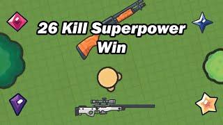 Zombs Royale  26 Kill Win in Superpower Mode