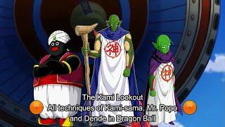 Kami-sama  Mr. Popo  Dende -  All techniques in Dragon Ball anime