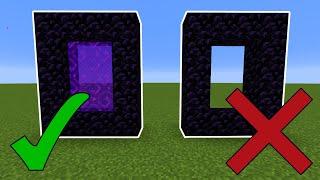 How to Make a Nether Portal in Minecraft All Versions