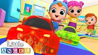 Toy Car Race Song  Nursery Rhymes & Kids Songs - Little Angel