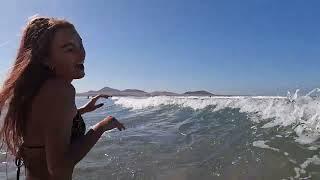 Famagaya Beach in Lanzarote Spain