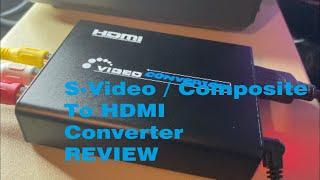 eSynic S-video Composite to HDMI converter  Upscaler tested on an Oric -1  and Atari XLXE