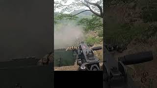 Firing the .50 cal Machine Gun During US Army Training in the Philippines April 2023