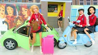 Barbie Volkswagen Auto - Schule Spinde für Puppen - Das Motorrad der Barbie-Puppe