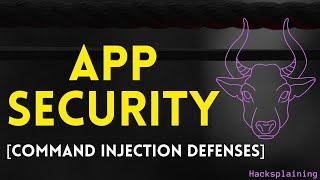 Practical Web Application Security - Part 5 - Command Injection Defenses Hacksplaining
