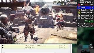 【MHWI】Speedrun Any% Land of Convergenceゼノ討伐 w Add-ons 22957PC