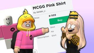 @MCGG membeli baju pink 999 robux buatan bbibbi