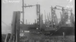 USA Massachusetts Fire reages through Nantasket Beach 1929