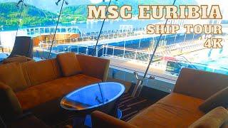 MSC  EURIBIA ship tour  SKY LOUNGE & SMOKING ROOM