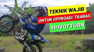 LATIHAN TRABAS TEKNIK ENDURO PIVOT TURN #klx230 #klx230r #trail #hardenduro #actionmx