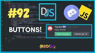 #92 Interactive Discord Buttons  discord.js tutorials