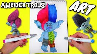 Trolls Band Together Branch and Floy Mix Ambidextrous Art