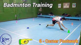 6 Corner Footwork  Badminton Training