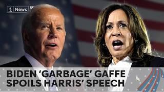 US Election Biden garbage gaffe threatens to derail Harris campaign