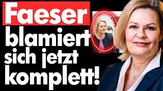 SKANDAL Jetzt versucht Nancy Faeser sich rauszureden