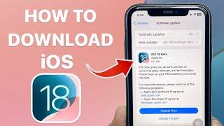 iOS 18 Beta 1 Download FREE  How to Install IOS 18 Beta on iPhone Simple & Easy & Free