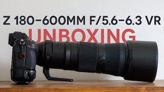 Unboxing the Nikkor Z 180-600mm f5.6-6.3 VR lens Comparing it on Z 7 Z 8 and Z 9.