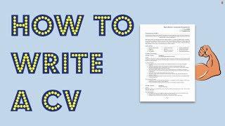 How to write a CV Get noticed by employers