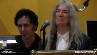Patti Smith performs Bob Dylans A Hard Rains A-Gonna Fall - Nobel Prize Award Ceremony 2016
