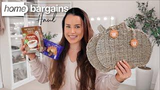 HOME BARGAINS NEW IN SEPTEMBER HAUL  PSL Pumpkin Decor Autumn Treats & More