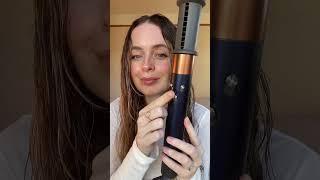 Dyson Airwrap ASMR bouncy blowout hair tutorial  with the new LARGE round brush