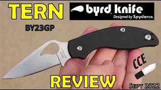 COMPLETE Review of the Byrd Spyderco TERN - Model BY23GP - a SlipIt Series Knife