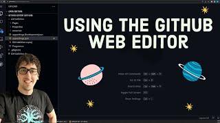 Using the GitHub Web Based Editor